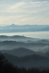 Torino, veduta aerea dal monte Superga