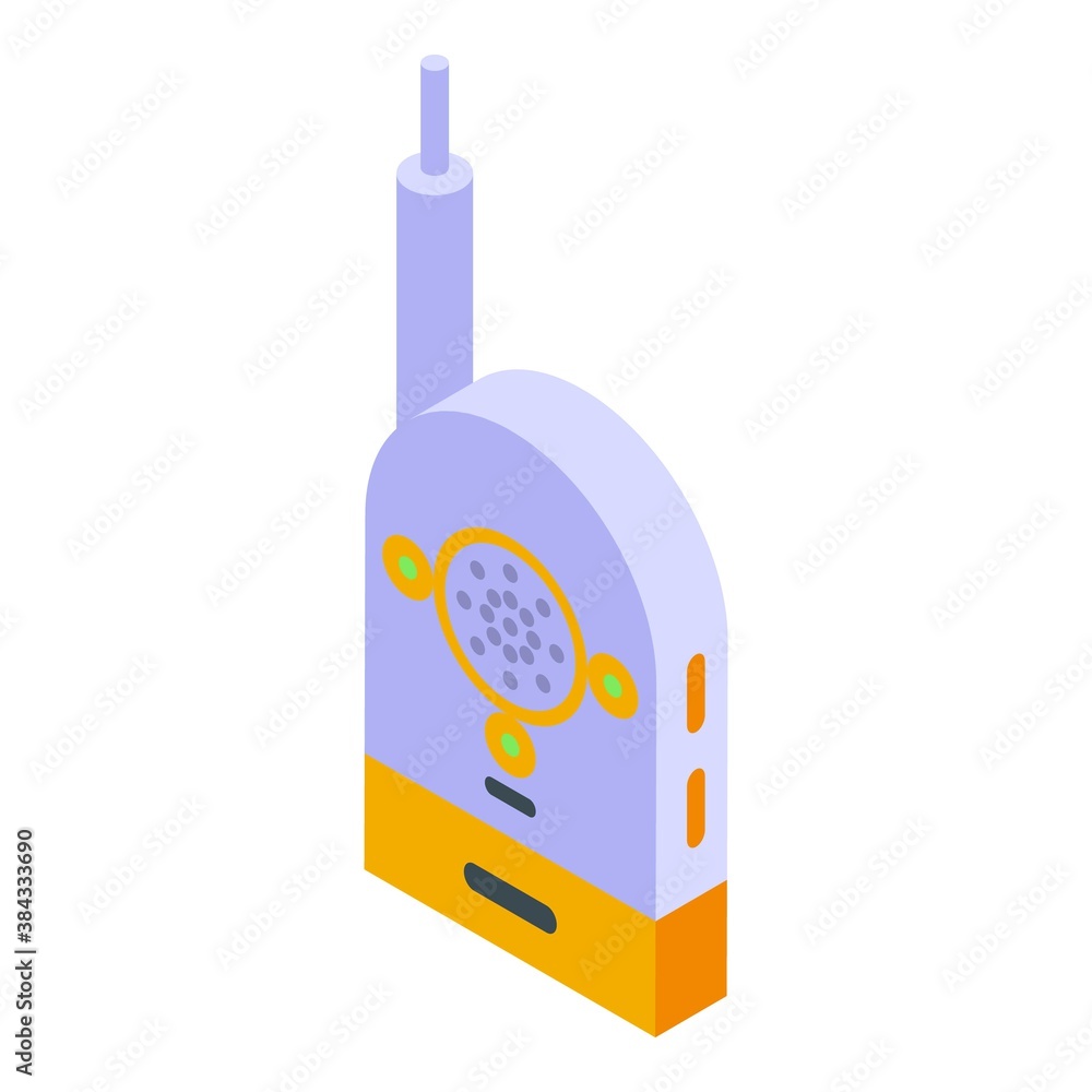 Aufkleber connection baby monitor icon. isometric of connection baby monitor vector icon for web design isolat