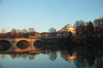 Fototapeta premium Torino, chiesa della gran Madre di Dio