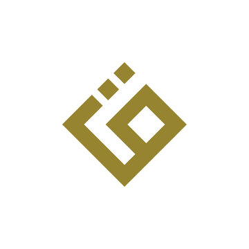 Qaf letter is one of letter in arabic  language logo icon design vector golden