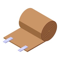 Medical bandage icon. Isometric of medical bandage vector icon for web design isolated on white background