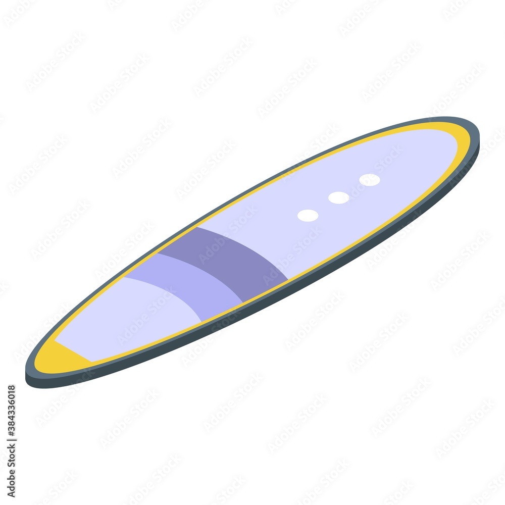 Aufkleber sup board icon. isometric of sup board vector icon for web design isolated on white background