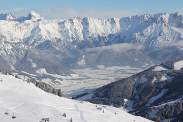 Winterlandschaft Saalbach-Hinterglemm Ski