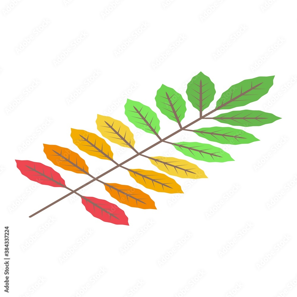 Poster autumn leaf icon. isometric of autumn leaf vector icon for web design isolated on white background