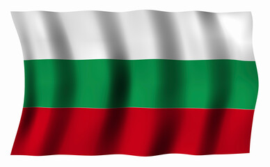 Obraz premium ブルガリアの国旗