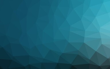 Light BLUE vector polygon abstract background.
