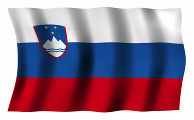 Fototapeta premium スロベニアの国旗