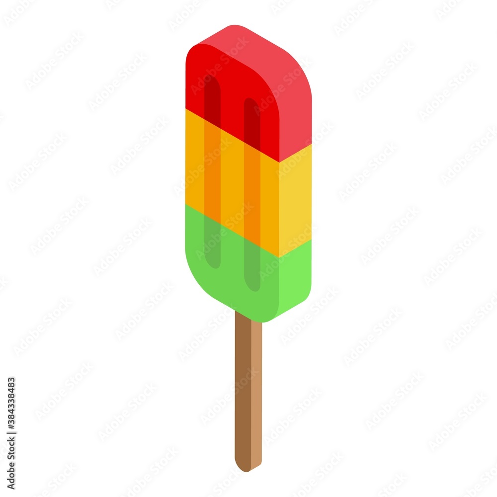 Poster ice cream icon. isometric of ice cream vector icon for web design isolated on white background