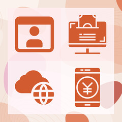 Simple set of luke related filled icons