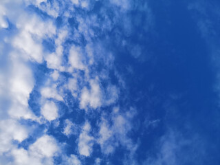 blue Sky background. Soft clouds