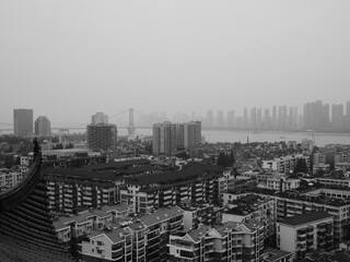 A panoramic view of buildings in China