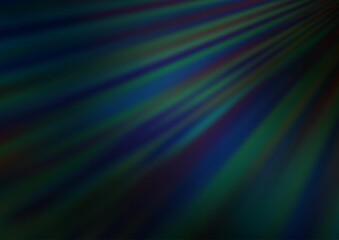 Fototapeta premium Dark BLUE vector backdrop with long lines.