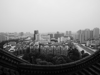 A panoramic view of buildings in China