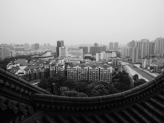A panoramic view of buildings in China