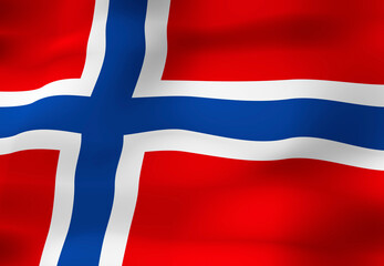 Obraz premium ノルウェーの国旗