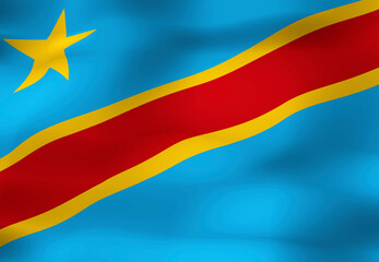 コンゴ民主共和国の国旗