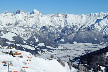 Winterlandschaft Saalbach-Hinterglemm Ski