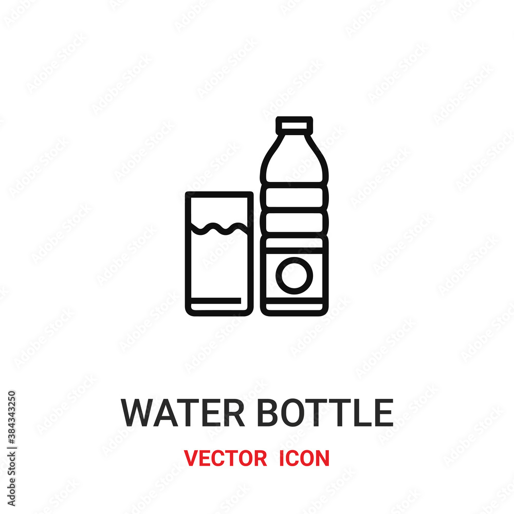 Poster water filter icon vector symbol. water filter symbol icon vector for your design. modern outline ico