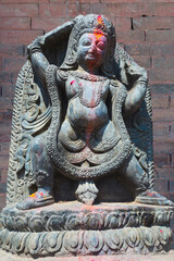 Uma Maheshwar Temple, Temple deity statue, Kirtipur, Nepal