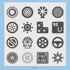 Simple set of gamble related filled icons.