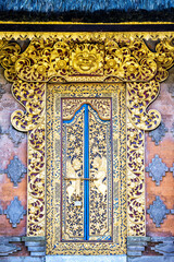 Carved Door, Pura Ulun Danu Batur temple, Bali, Indonesia