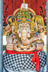 Statue, Pura Ulun Danu Batur temple, Bali, Indonesia