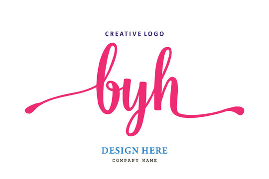 pharmacy logo composition of the letter BYH is simple, easy to understand, simple and authoritative