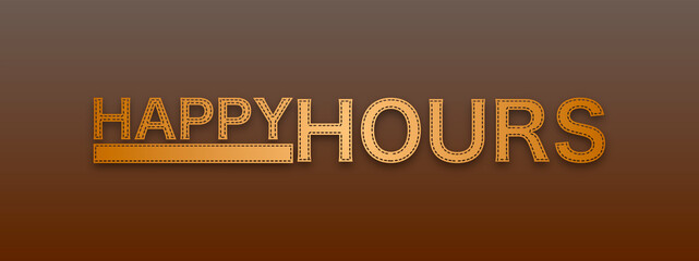 Happy hours con sfondo colorato