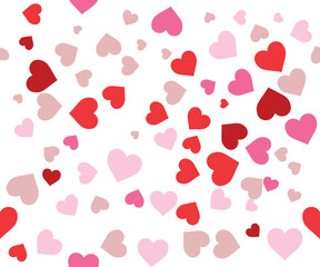 seamless pattern with hearts vector design illustration