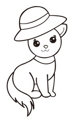 Cat coloring Book