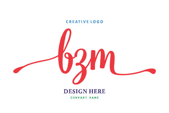 pharmacy logo composition of the letter BZM is simple, easy to understand, simple and authoritative