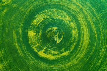 Abstract clay plate close up green background texture. Macro sho