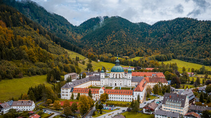 Oberammergau und Unterammergau Landschaft 