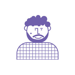  Cartoon Thief Outline vector design illustration 