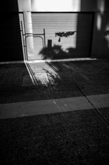Black and white street