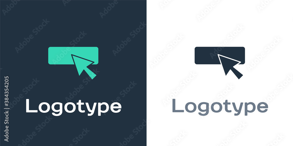 Poster logotype ui or ux design icon isolated on white background. logo design template element. vector.