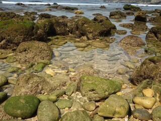 rocks and sea