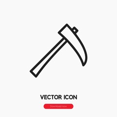 scythe icon vector sign symbol