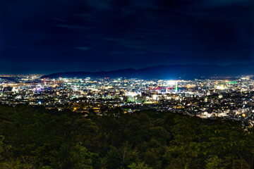 Night View of Kyoto from a Hill