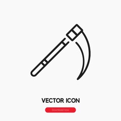 reaper scythe icon vector sign symbol