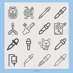 Simple set of make full related lineal icons.