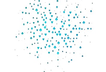 Light BLUE vector layout with elements of cards.