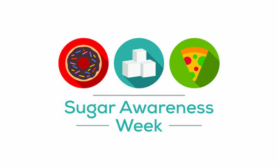 Vector illustration on the theme of National Sugar awareness week observed each year during November.