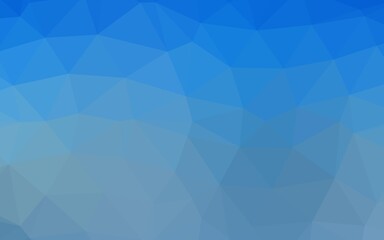 Fototapeta premium Light BLUE vector shining triangular pattern.