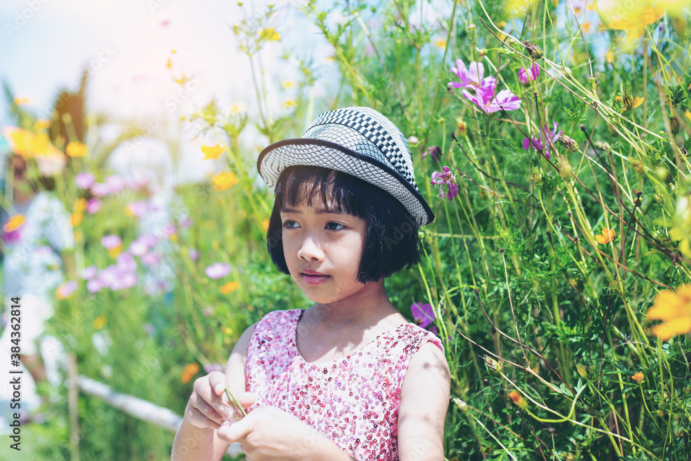 Wall mural smiling beautiful girl portrait stock photo