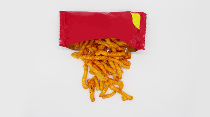 Healthy crunchy snack,Kurkure snack,Evening Snack or the Tea Snack,Kurkure is an evening snack that is manufactured using edible ingredients like rice meal, Background Texture