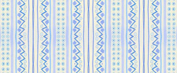 Ethnic Pattern. White Grunge Zig Zag Background. 