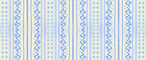 Ethnic Pattern. White Grunge Zig Zag Background. 