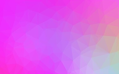 Fototapeta premium Light Pink vector triangle mosaic cover.