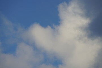 Clouds with some blue sky in the background